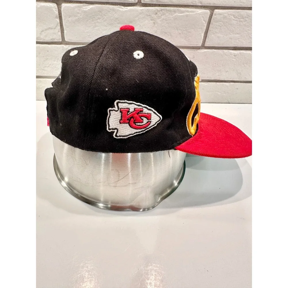 Kansas City Chiefs NFL Team Apparel Snapback Hat Black Acrylic One Size Fits All